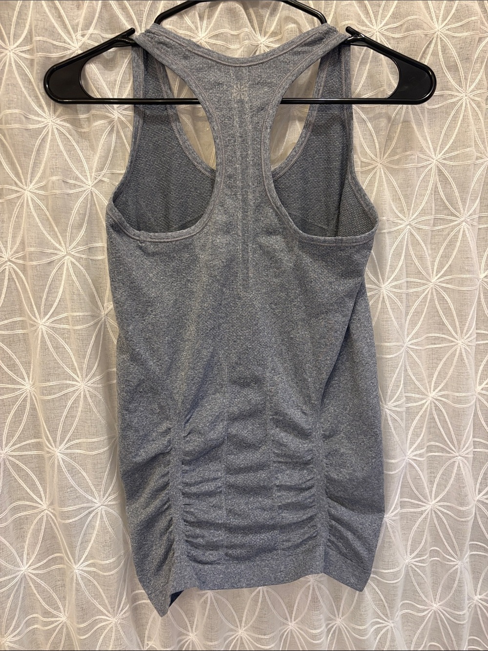 Athleta Gray Ruched Racerback Tank - Picture 5 of 6